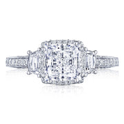 Princess 3-Stone Engagement Ring