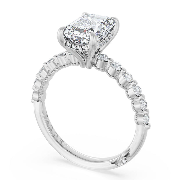 Emerald Solitaire Engagement Ring