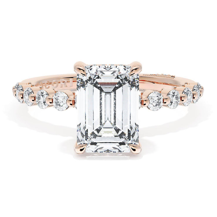 Emerald Solitaire Engagement Ring