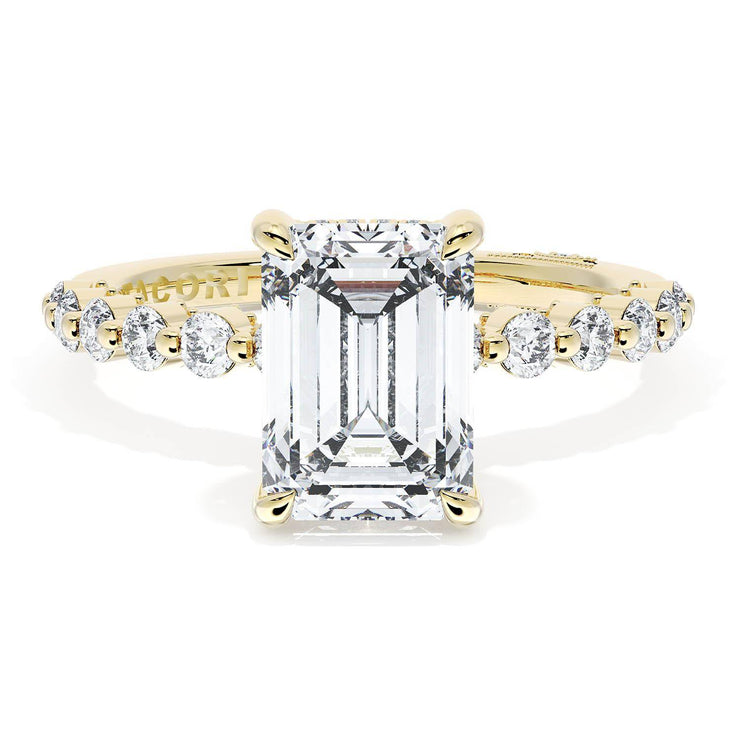 Emerald Solitaire Engagement Ring