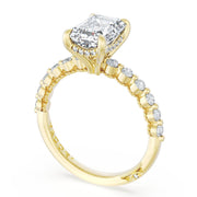 Emerald Solitaire Engagement Ring