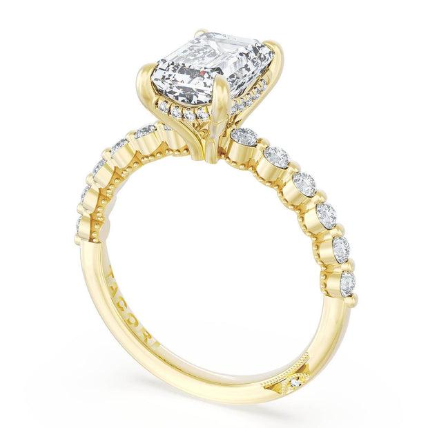 Emerald Solitaire Engagement Ring