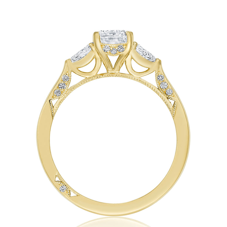 Emerald 3-Stone Engagement Ring