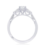 Oval 3-Stone Engagement Ring