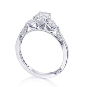 Oval 3-Stone Engagement Ring