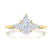 Pear 3-Stone Engagement Ring