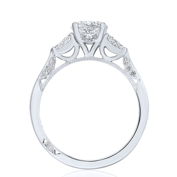Round 3-Stone Engagement Ring