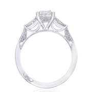 Emerald 3-Stone Engagement Ring