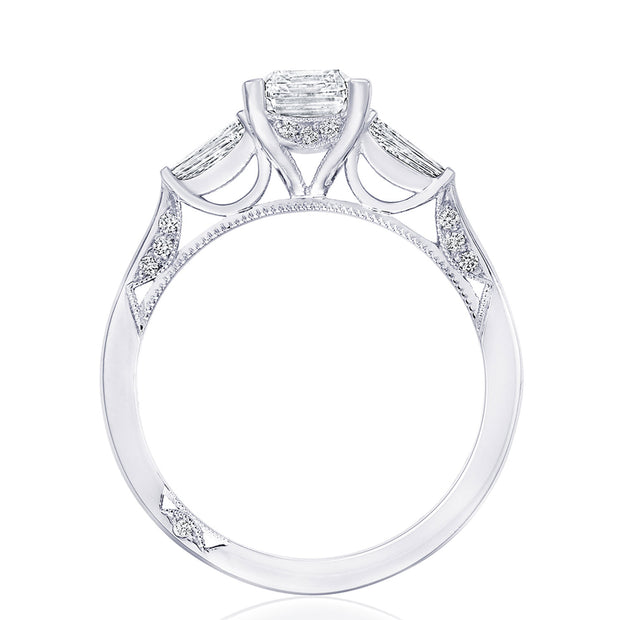 Emerald 3-Stone Engagement Ring