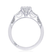 Oval 3-Stone Engagement Ring