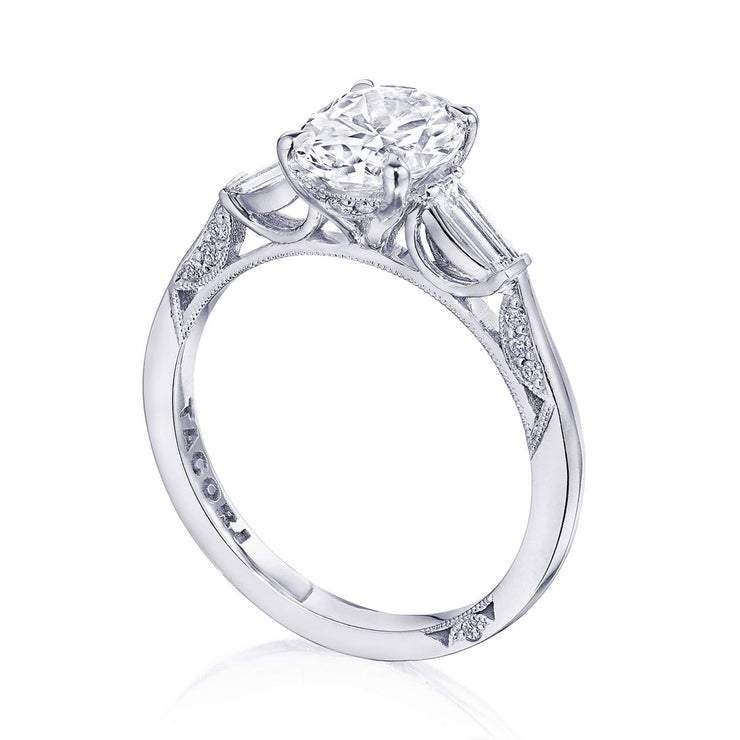 Oval 3-Stone Engagement Ring