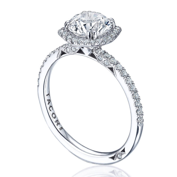 Cushion Bloom Engagement Ring