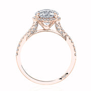 Round with Cushion Bloom Engagement Ring