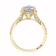 Round with Cushion Bloom Engagement Ring