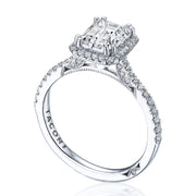 Emerald Bloom Engagement Ring