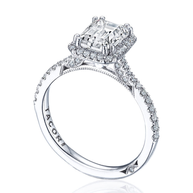 Emerald Bloom Engagement Ring