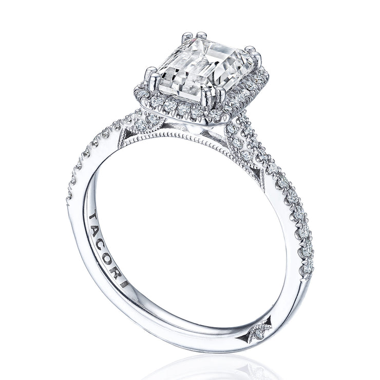 Emerald Bloom Engagement Ring