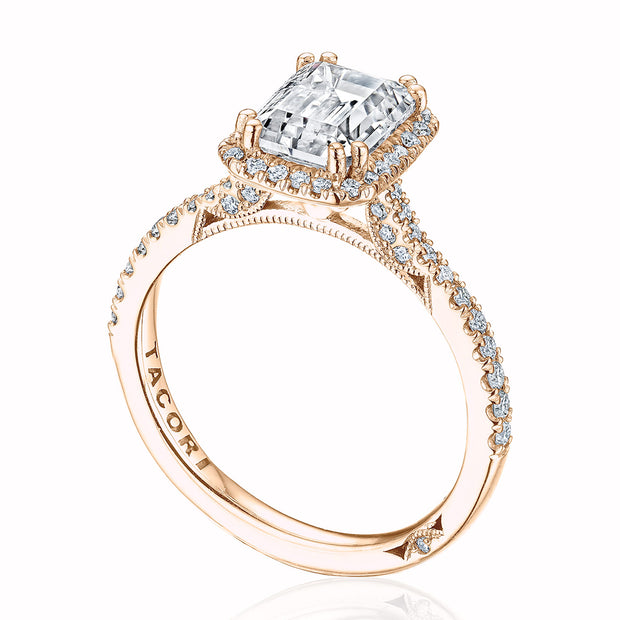 Emerald Bloom Engagement Ring