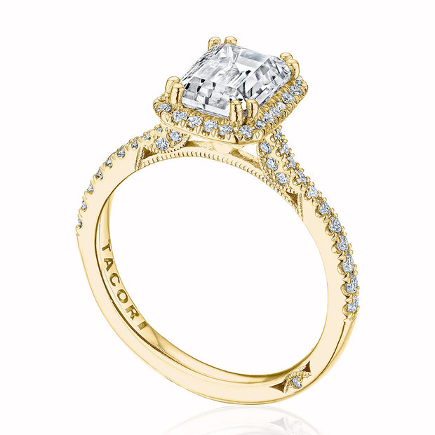 Emerald Bloom Engagement Ring