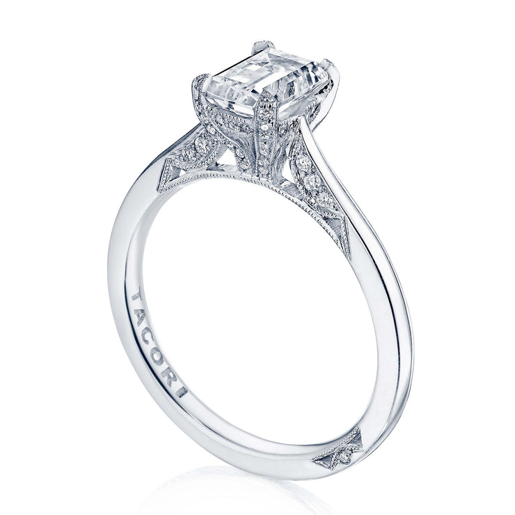 Emerald Solitaire Engagement Ring