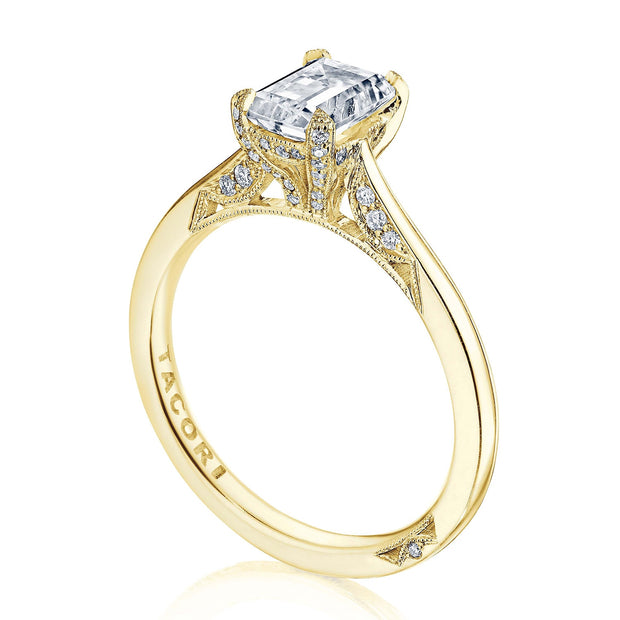 Emerald Solitaire Engagement Ring