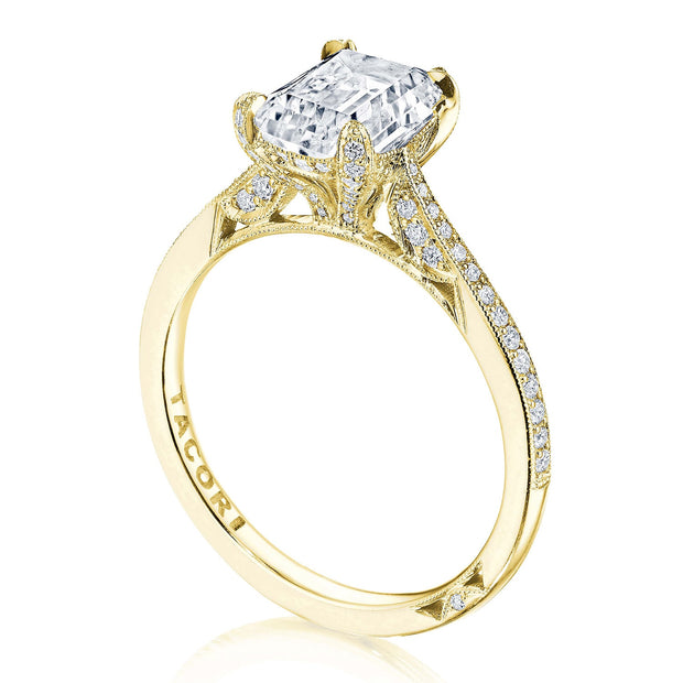 Emerald Solitaire Engagement Ring