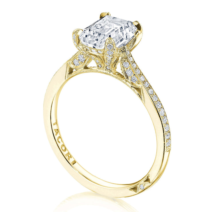 Emerald Solitaire Engagement Ring