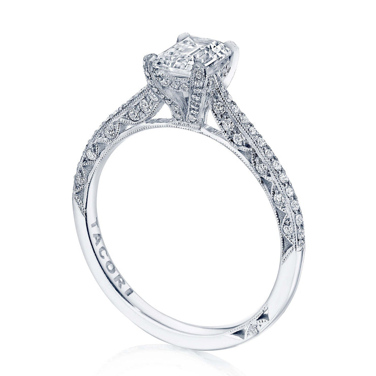 Emerald Solitaire Engagement Ring