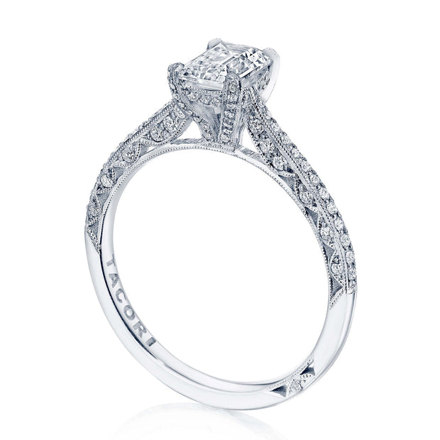 Emerald Solitaire Engagement Ring