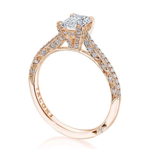 Emerald Solitaire Engagement Ring