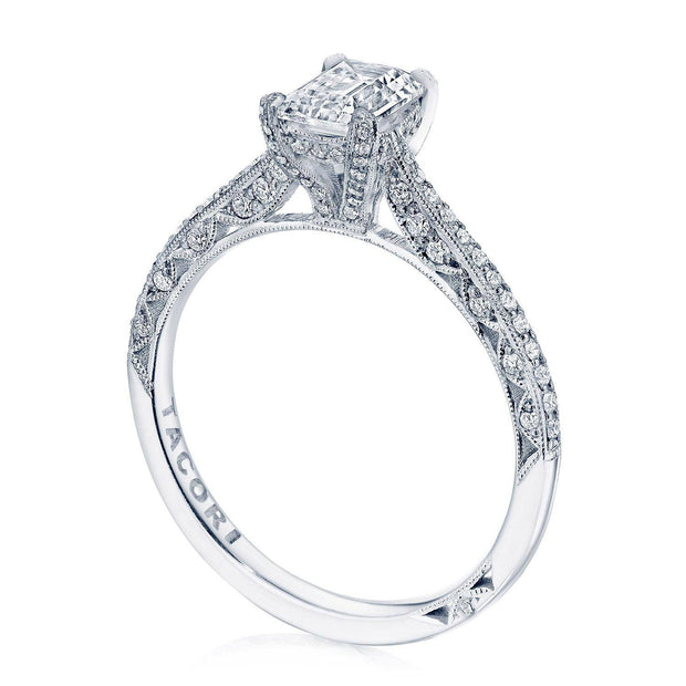 Emerald Solitaire Engagement Ring