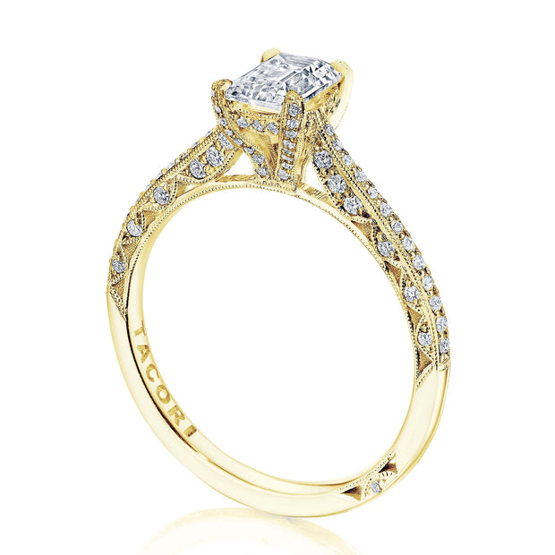 Emerald Solitaire Engagement Ring