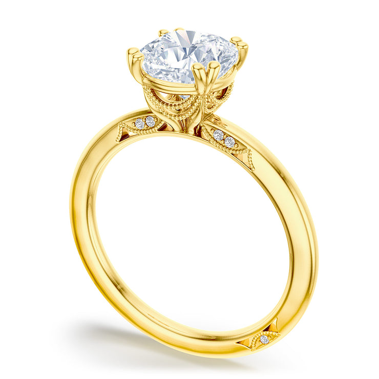 Cushion Solitaire Engagement Ring