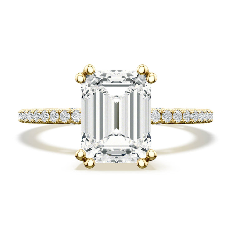 Emerald Solitaire Engagement Ring