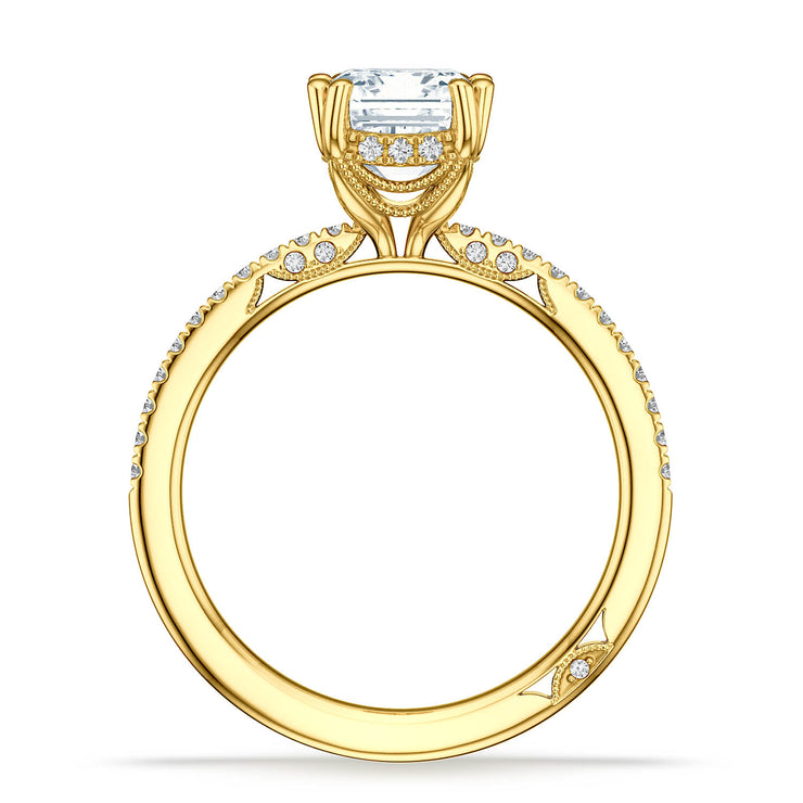 Emerald Solitaire Engagement Ring