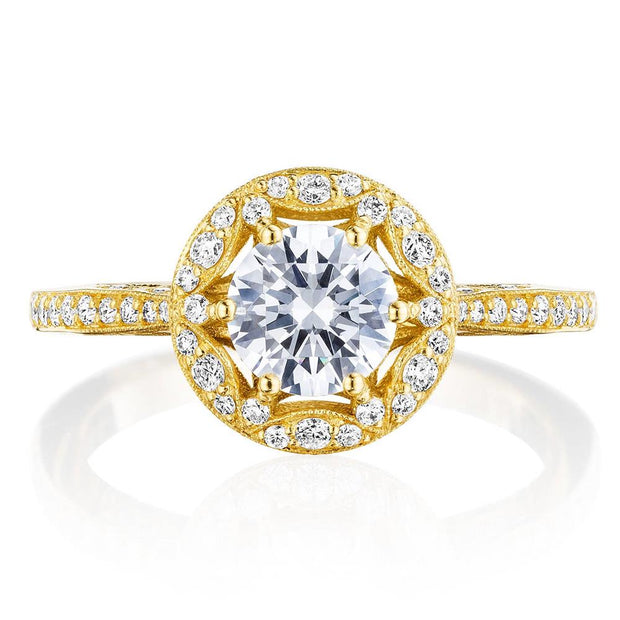 Round Bloom Engagement Ring