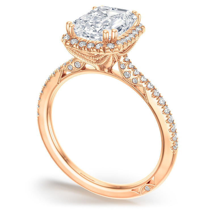 Emerald Bloom Engagement Ring