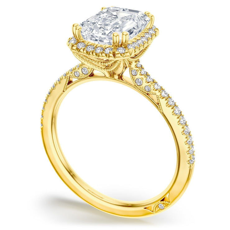 Emerald Bloom Engagement Ring