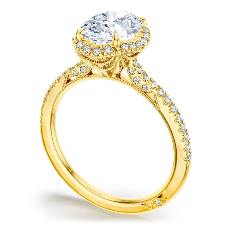 Oval Bloom Engagement Ring