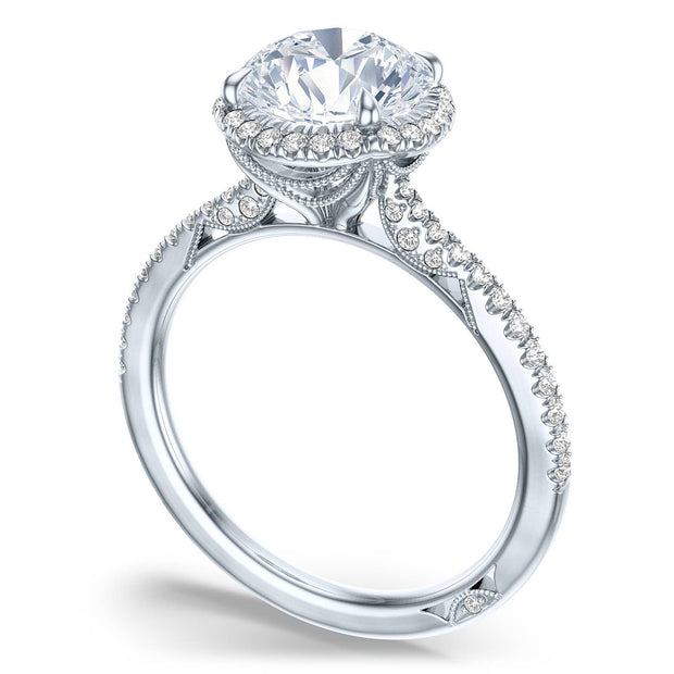 Round Bloom Engagement Ring