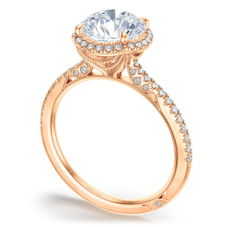 Round Bloom Engagement Ring