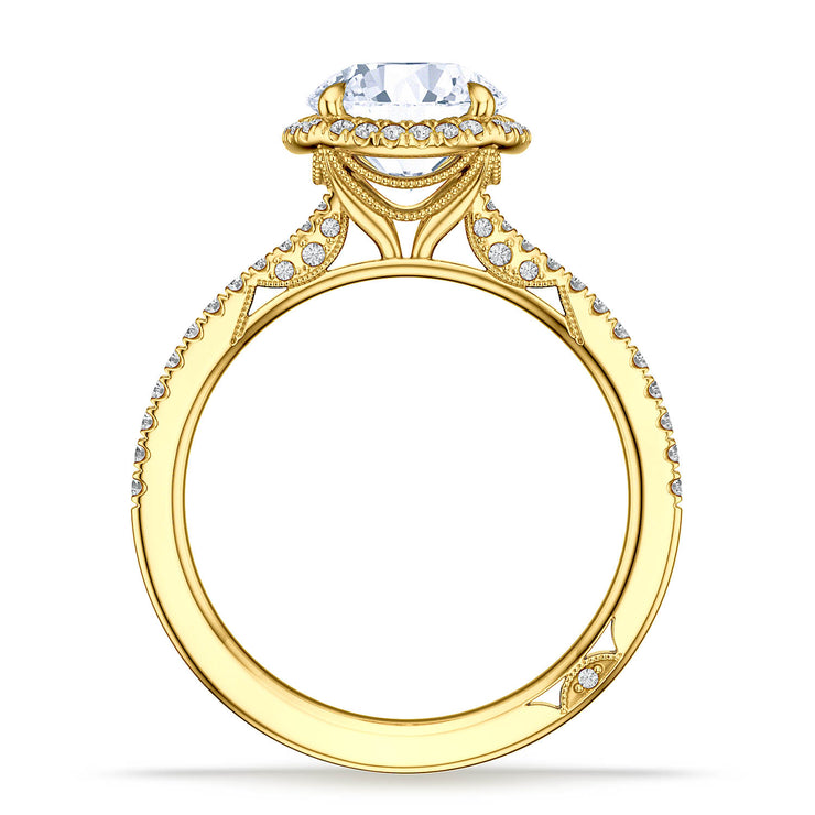 Round Bloom Engagement Ring