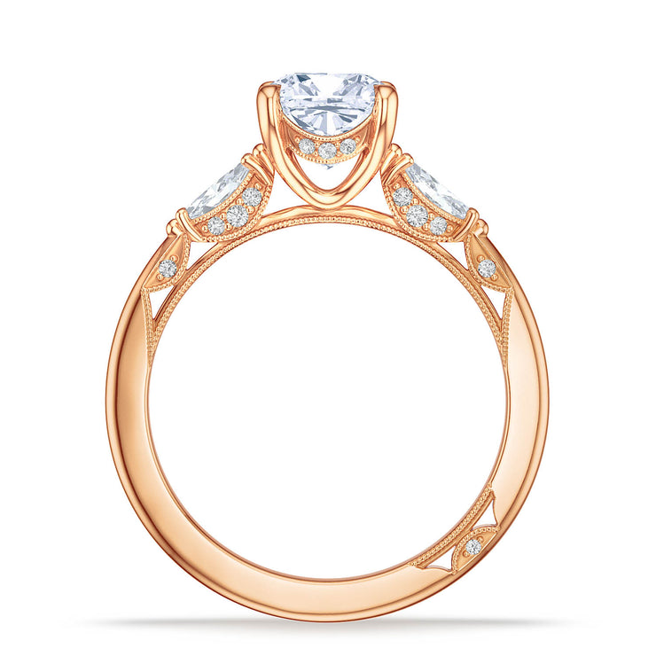 Cushion 3-Stone Engagement Ring
