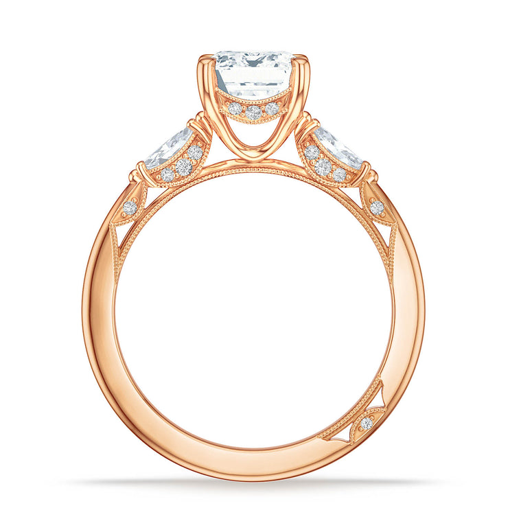 Emerald 3-Stone Engagement Ring