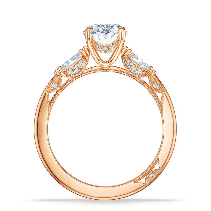 Oval 3-Stone Engagement Ring