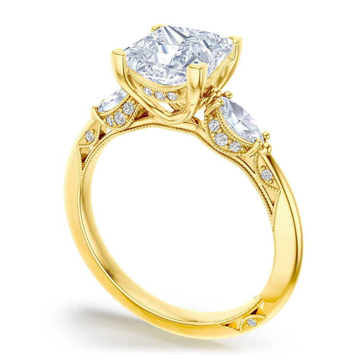 Princess 3-Stone Engagement Ring