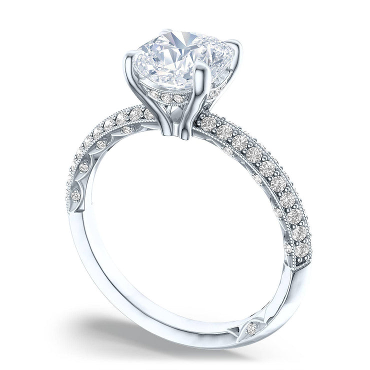 Cushion Solitaire Engagement Ring