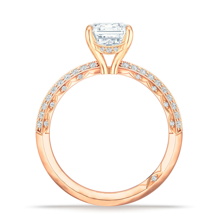 Emerald Solitaire Engagement Ring