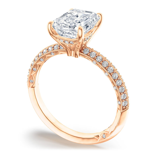 Emerald Solitaire Engagement Ring