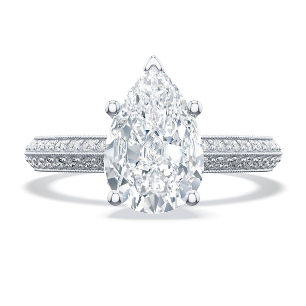 Pear Solitaire Engagement Ring